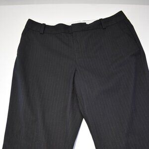 Banana Republic Micro Pin Stripe Black Trouser Dress Pants Size 8